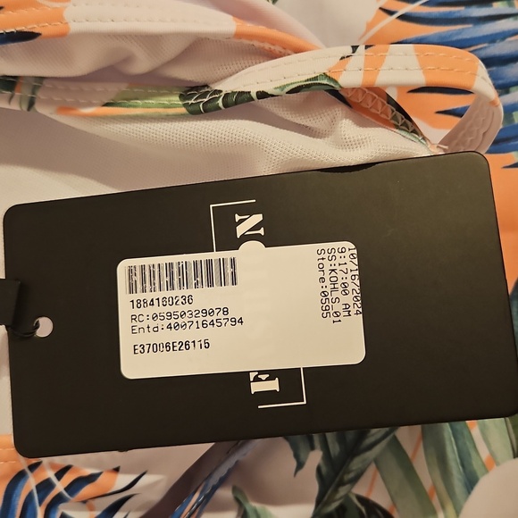 2Pc High Waist Tummy Control Swimsuit Ruffle Bikini Skirt Cold Shoulder NWT XL - Picture 3 of 11